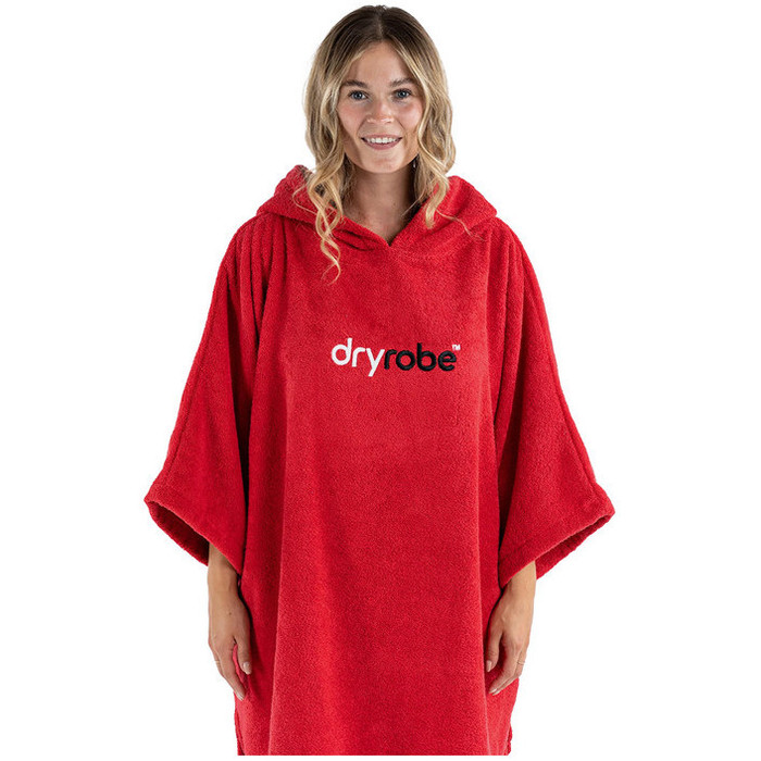 2024 Dryrobe Toalla Con Capucha De Algodn Orgnico Cambio Robe V3 DOCTV3 - Red